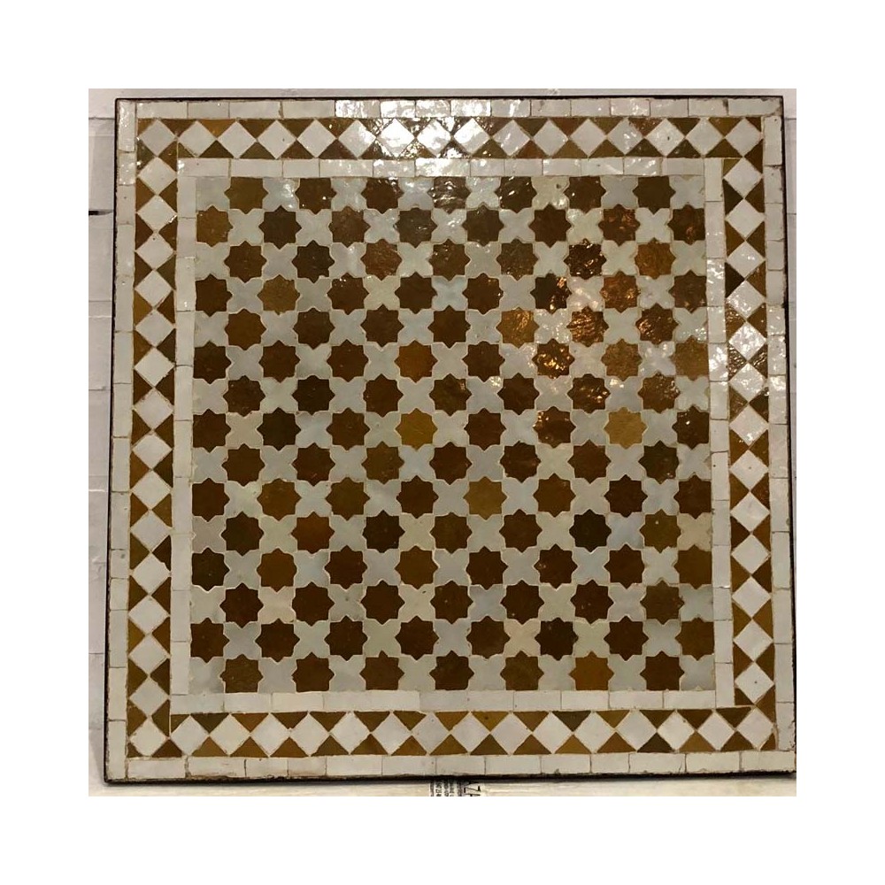 Mesa de mosaico artesanal árabe