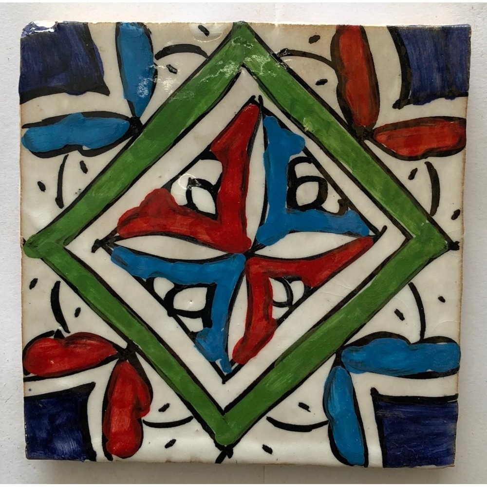 azulejos arabe pintado a mano