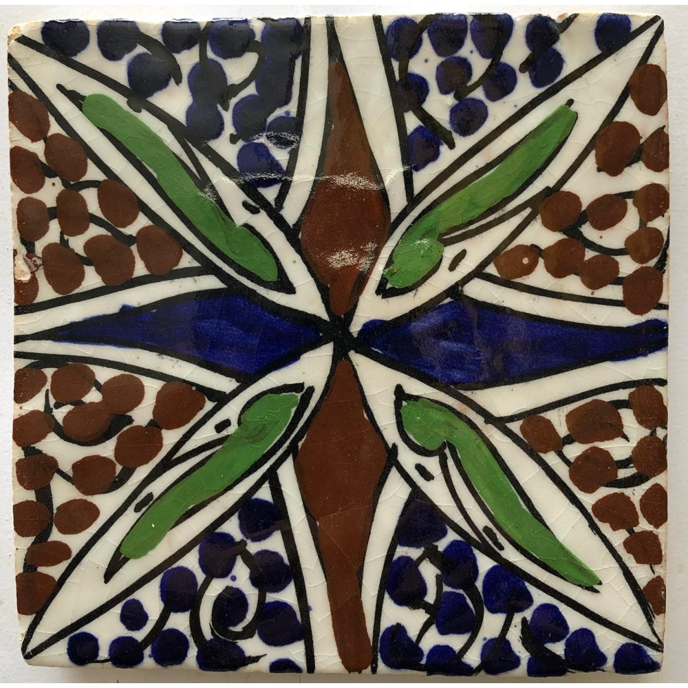 azulejos arabe pintado a mano