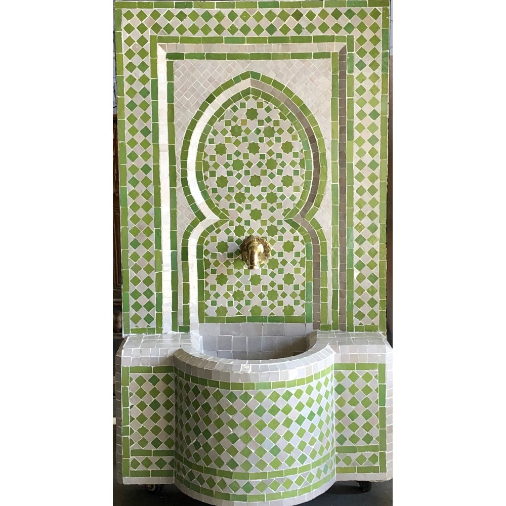 Fuente de mosaicos artesanal arabe marroquí 106*62*30