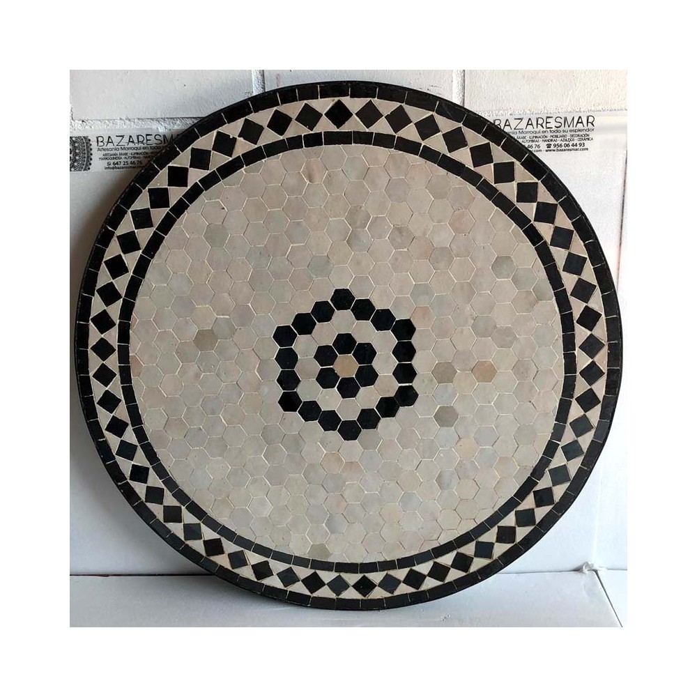 Mesa de mosaico artesanal árabe